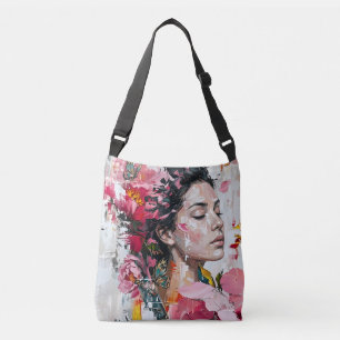 Sac Ajustable Jolie Femme Fleur Rose