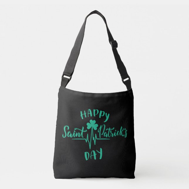 Sac Ajustable Joyeux Jour de la Saint Patrick Shamrock d'impulsi (Devant)