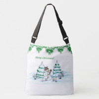 Joyeux Noël ! Snowman avec chat et chiot