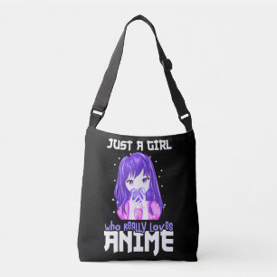 Sac Ajustable Juste une fille qui aime vraiment l'Anime en viole