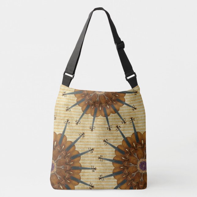 Sac Ajustable Kaléidoscope de violons de tournesol sur les (Devant)