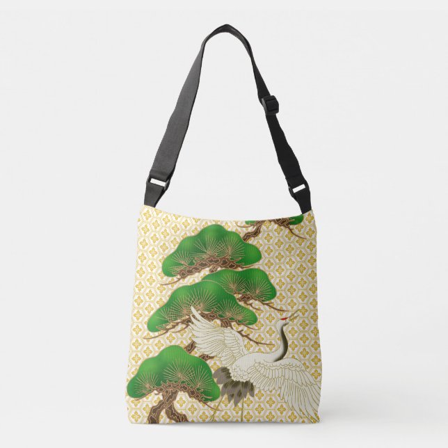 Sac Ajustable Kimono motif inspiré tissu japonais (Devant)