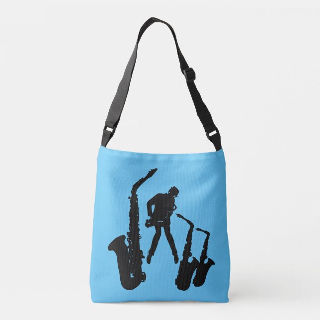 Sac Ajustable L Jazzman Black Saxophoniste 2 Sax Jazz Bag Bleu (Dos)