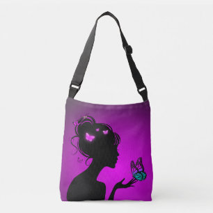 Sac Ajustable La femme papillons violets