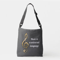 La musique est Universal Gold Silver Clé Symbole d