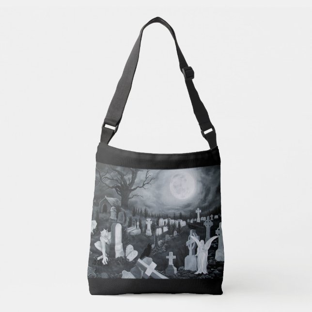 Sac Ajustable La nuit sur le cimetière - Angel avec Diable (Devant)