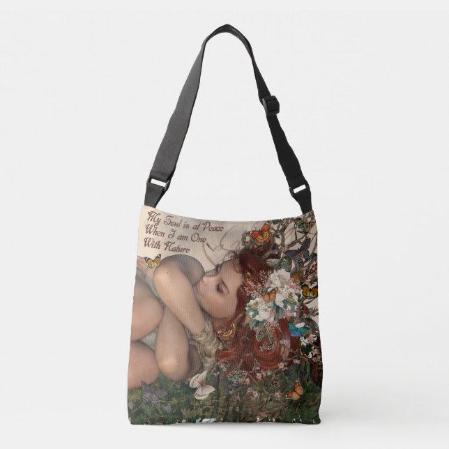 Sac Ajustable La paix des papillons dans la nature (Devant)