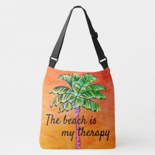 Sac Ajustable La plage est My Therapy Orange Tropical Palm Tree