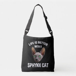Sac Ajustable La Vie Est Meilleure Avec Un Chat Sphynx