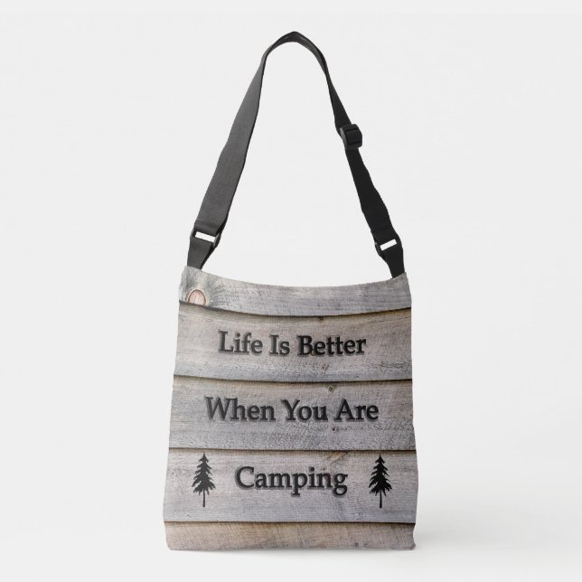 Sac Ajustable La vie est meilleure quand vous campez (Devant)