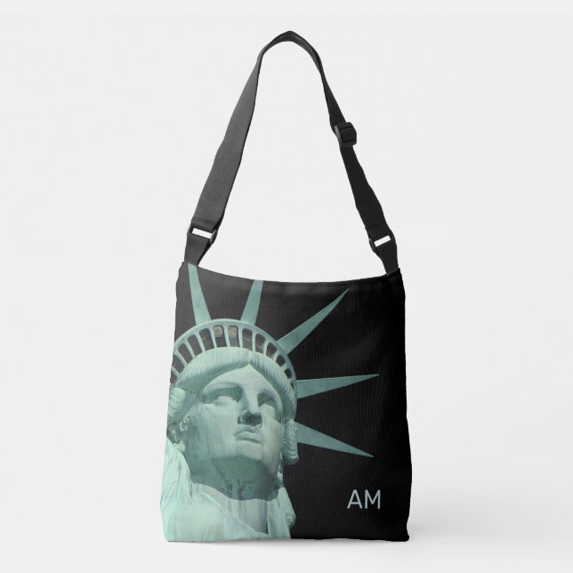 Sac Ajustable Lady Liberty et Monogram sur Black (Devant)