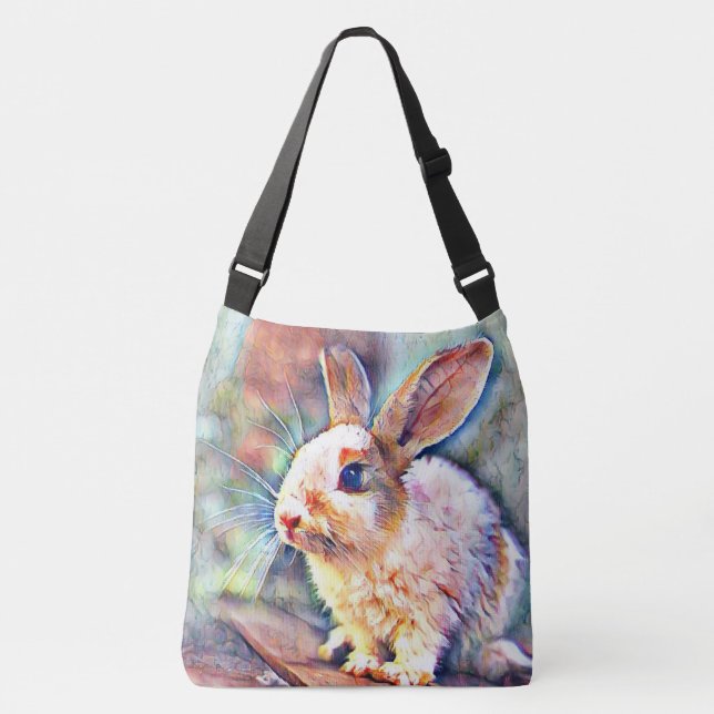Sac Ajustable lapin aquarell (Devant)