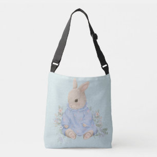 Sac Ajustable lapin mignon en robe avec fleurs