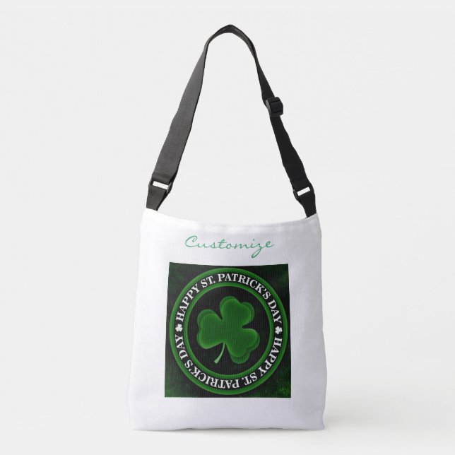 Sac Ajustable le jour de St Patrick vert de shamrock (Devant)