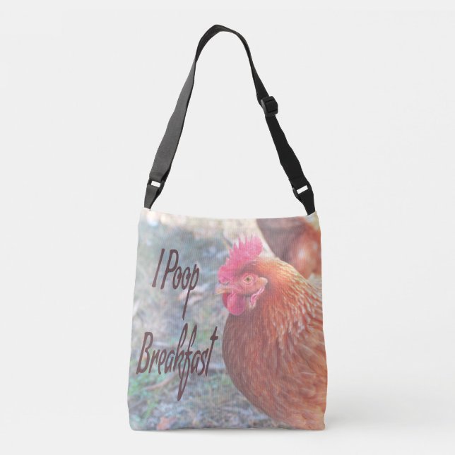 Sac Ajustable Le petit-déjeuner de la poule Humour amusant (Dos)