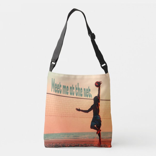 Sac Ajustable Le volley-ball me rencontre sur le Net (Dos)