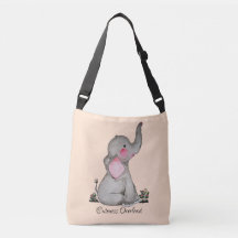 L'éléphant mignon de bébé d'aquarelle avec