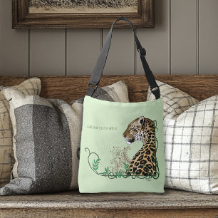 Sac Ajustable Leopard Wild Cat Green Henna