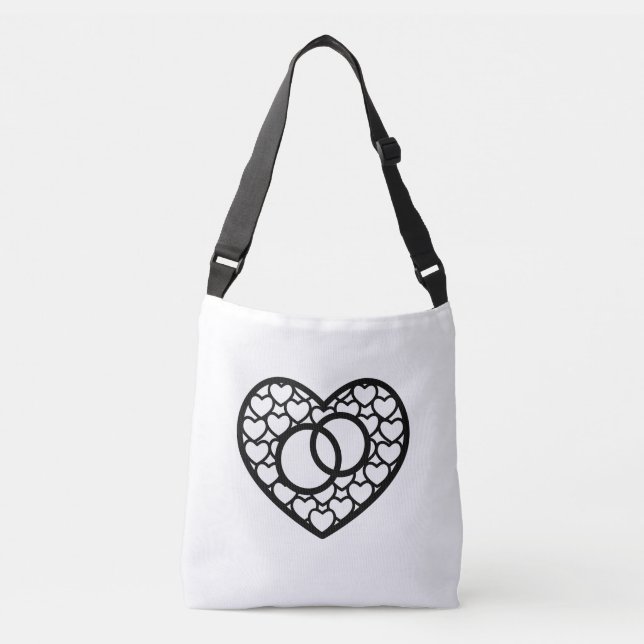 Sac Ajustable Les Cernes mariages Dans Un Coeur (Devant)