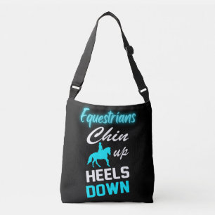 Sac Ajustable Les Équestres Montent Les Talons Vers Le Bas