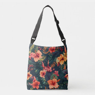 Sac Ajustable Les Fleurs D'Hibiscus, Un Modèle Floral Tropical