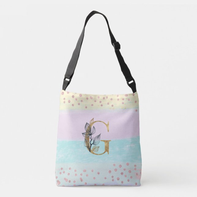 Sac Ajustable *~ LETTRE G Monogramme Gold Parties scintillant Co (Dos)