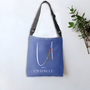 Sac Ajustable Lettre monochrome U enseignant bleu