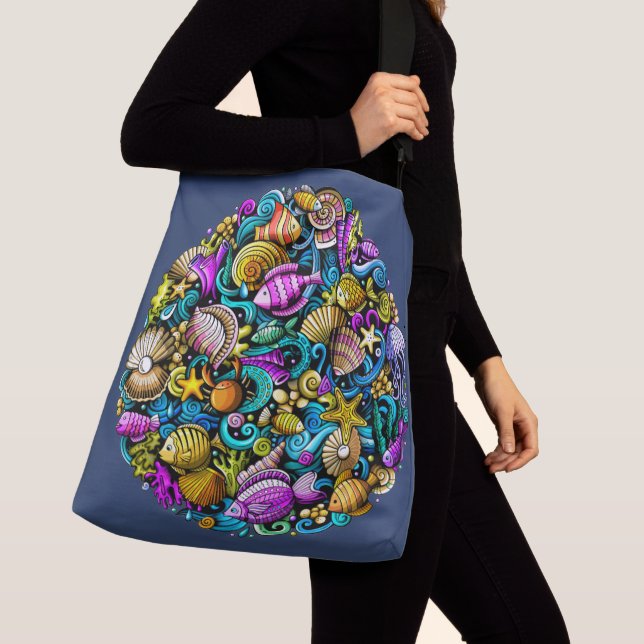 Sac Ajustable LG. Plage Fourre-tout - Voir Retour (De près)