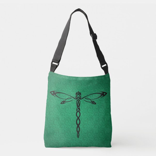 Sac Ajustable libellule céleste verte  (Devant)