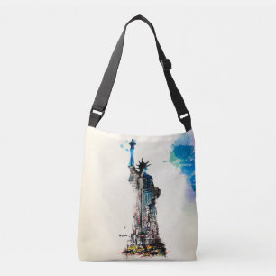 Sac Ajustable Liberty New York City Travel Love Aquarelle