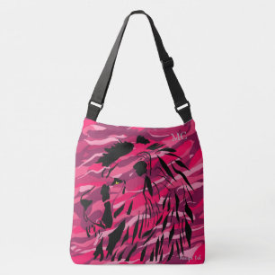 Sac Ajustable Lion Camo Camouflage Zebra Pattern rose violet