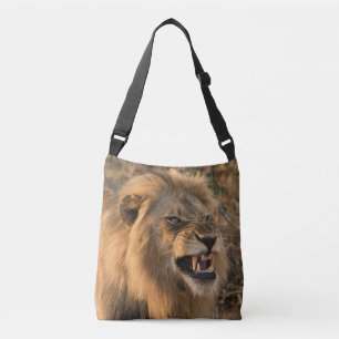 Sac Ajustable Lion en colère dans un cadre naturel