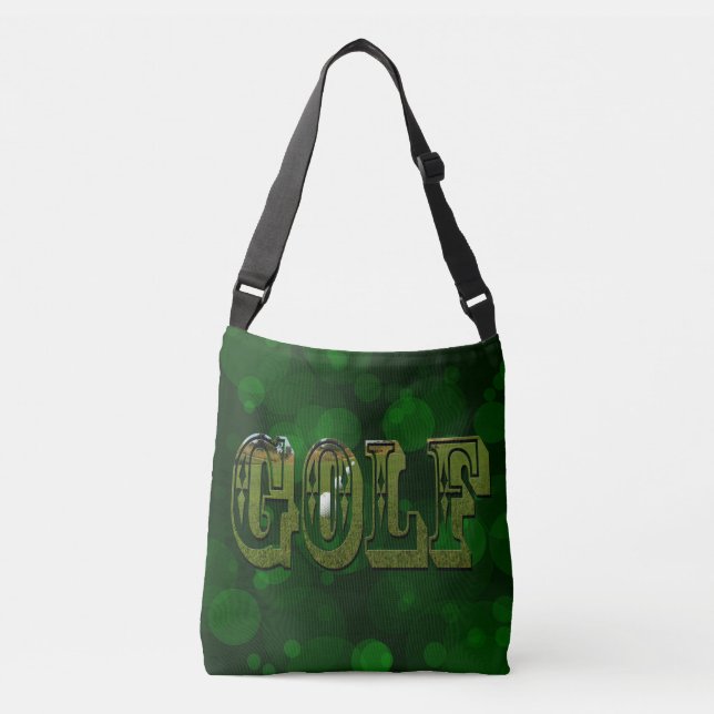 Sac Ajustable Logo Green Golf Picture Sur Green Bokeh, (Devant)
