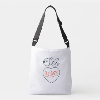 Sac Ajustable love pets Cross-Body Bag