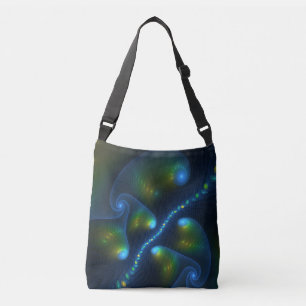 Sac Ajustable Lumières de l'Imaginaire Abstrait Bleu Vert Jaune 