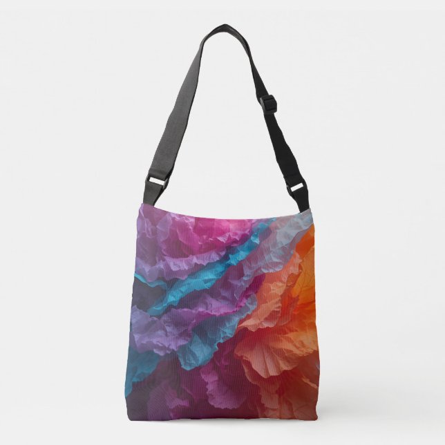 Sac Ajustable Luminous Abstract Tissue Paper Layers (Devant)