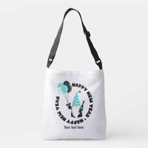 Sac Ajustable Lutine sarcelle et noire célébrant le Nouvel An