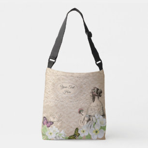 Sac Ajustable Magnolias vintages et papillons