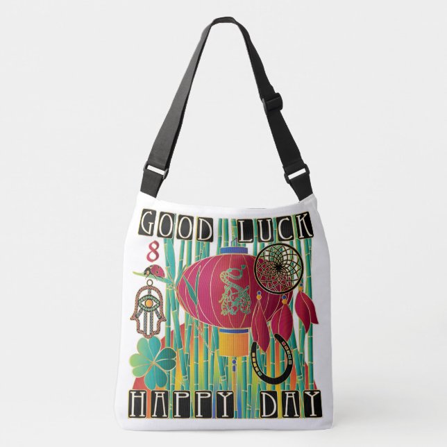 Sac Ajustable Mah Jongg Bonne chance (Devant)