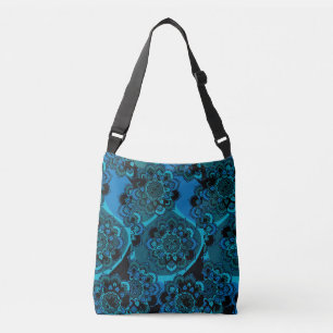 Sac Ajustable Mandala Design avec Bleu de Cobalt, Turquoise, Gri