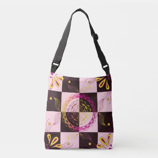 Sac Ajustable Mandala floral damier mystique