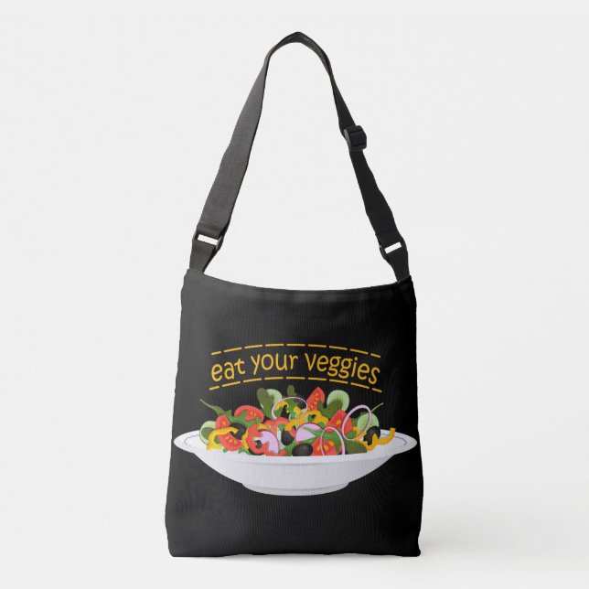 Sac Ajustable Mangez vos Légumes Citer salade fraîche mélange bo (Devant)