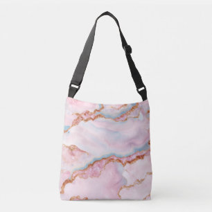 Sac Ajustable Marble Agate tendance Blue Rose Gold Collection