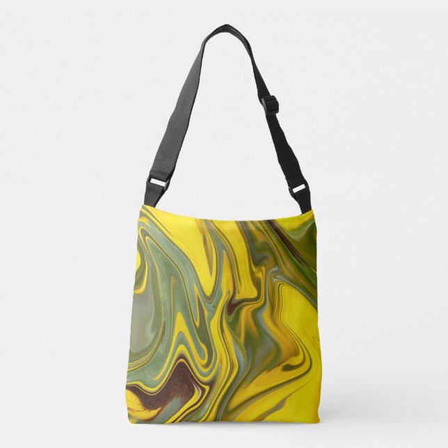 Sac Ajustable Marble Waves Yellow Digital Paper-55448 (Devant)