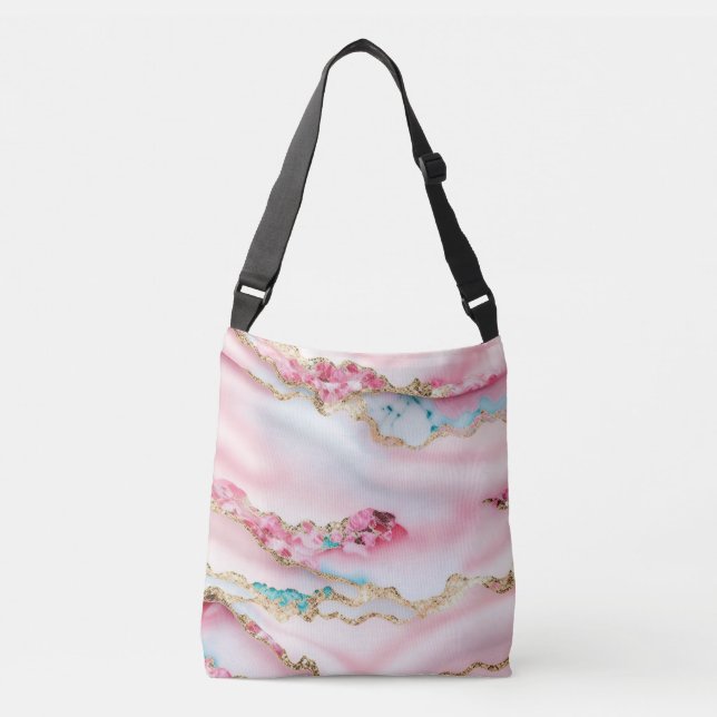 Sac Ajustable Marbre rose clair Agate Collection populaire (Devant)