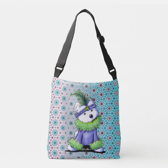Sac Ajustable Mardi Gras Westie (Devant)