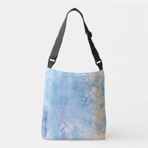 Sac Ajustable Média mixte Abstrait bleu turquoise jaune