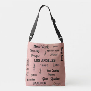 Sac Ajustable mégapoles chic rose rousse du monde