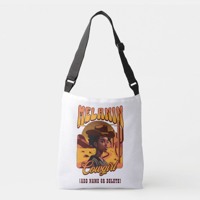 Sac Ajustable MELANIN COWGIRL Black Girl Western Cowboy (Devant)