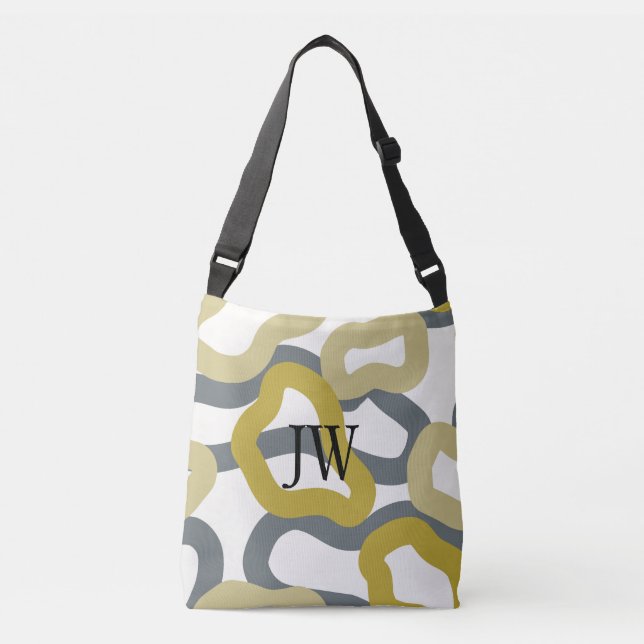 Sac Ajustable Métro moderne Monogramme Gold Grey (Devant)
